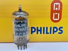 ECC83 / 12AX7 PHILIPS Miniwatt  tube LONG plates - mc5 / o getter - 1957 - RARE