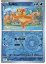 Buizel 046/198 Reverse Holo Common Scarlet & Violet Pokemon NM