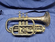 M.J. Kalashen Cornet - NEW YORK - FLORAL Untested Parts Or Repair 