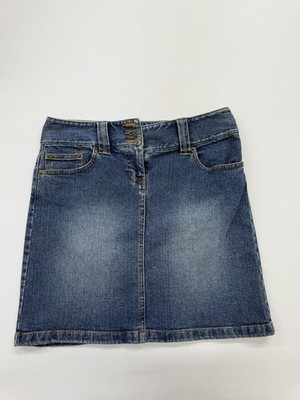 Ann Taylor Loft Damen mittelblau Denim Minirock Größe 4