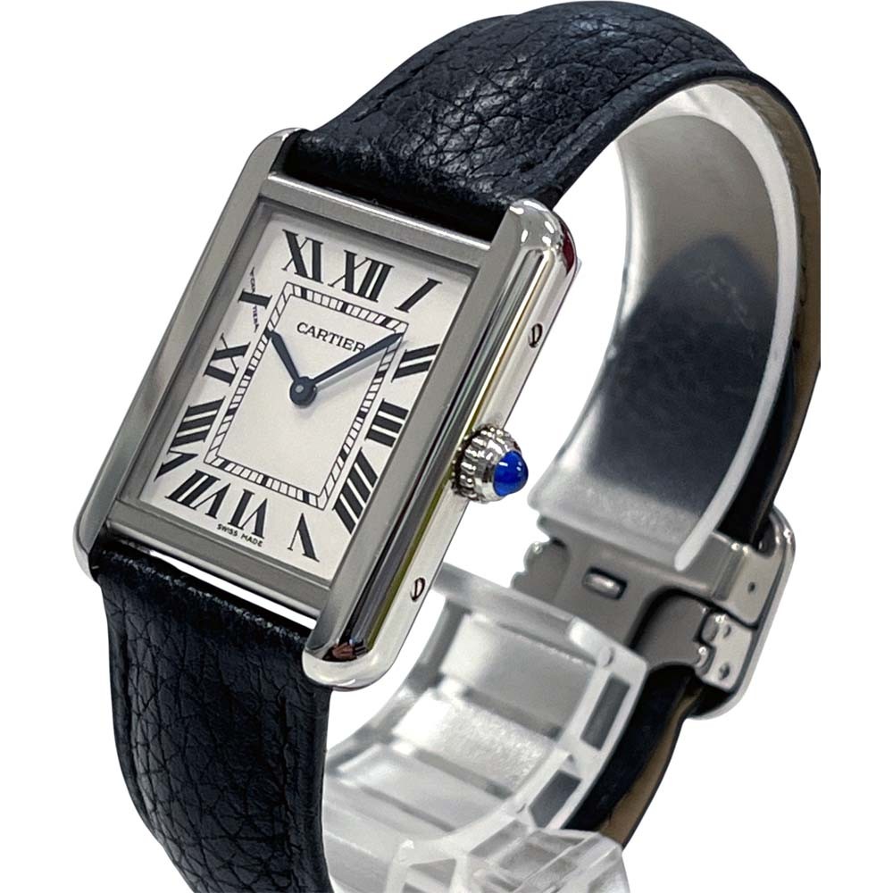 CARTIER Tank Solo Sm WSTA0030 Silver Case Size 24mm Used  display picture 1
