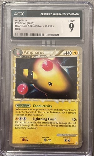 Ampharos graded CGC 9 for sale on eBay