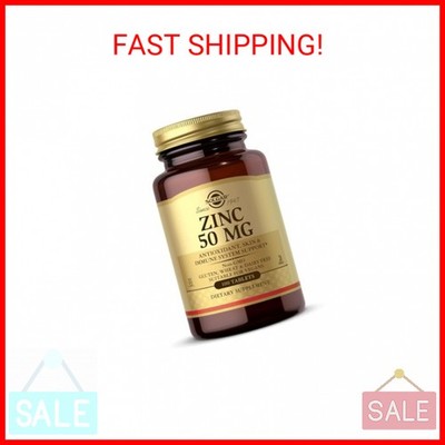 Solgar Zinc 50 mg, 100 Tablets - Zinc for Healthy Skin, Taste & Vision - Immune 