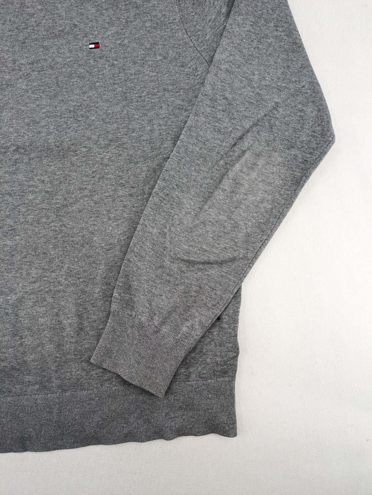Tommy Hilfiger Herren The 1985 Sweater Pullover Gr. XL grau Rundhals Baumwolle image 3