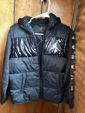 Jordan Little Boys 2 In 1 Hoodie  Puffer Vest Jacket Size 10-12 M