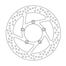 Moto-Master Halo Series Fixed Round Left Brake Rotor