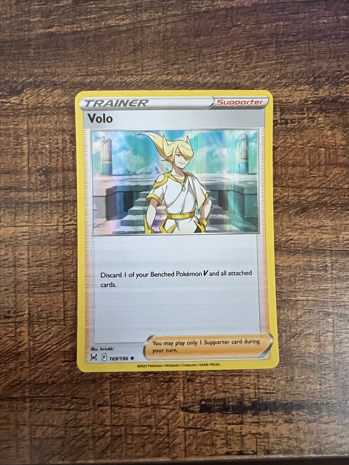 Volo 169/196 Holo Rare Lost Origin Pokemon Near Mint
