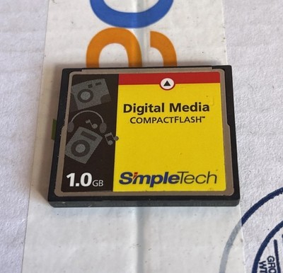 Simple Tech Digital Media 1 GB Compact Flash Card Camera Memory 1000 MB