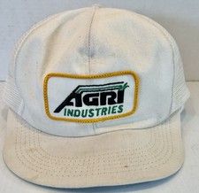 Vintage Agri Industries K-Brand Snapback Trucker Hat Farm Seed Mesh Cap