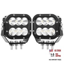 Cube LED Off Road Lights 5 Inch 120W 10000lm IP68 Truck Bumper 12V 24V Square-2