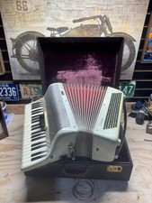 VTG 60&rsquo;s LA SCALA Venetian JAM Accordion Mother Of Pearl Finish w/ Velvet Case