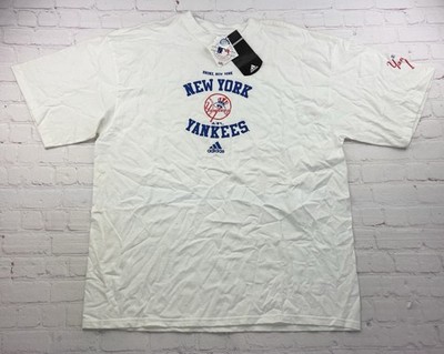 Adidas Vintage New York Yankees MLB Licensed White T Shirt XL New w Tags