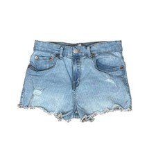 Girls Mini Mom Denim Cutoff Levi's Shorts Size 12 Regular Adjustable Waist