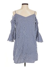 Mango Women Blue Casual Dress 6