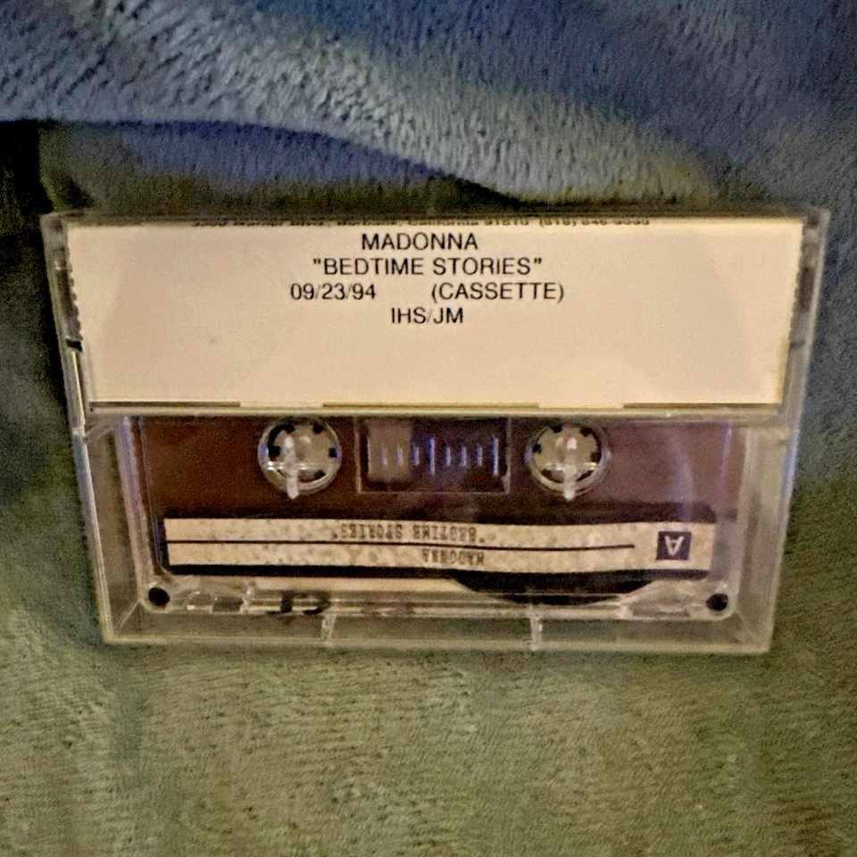 MADONNA BEDTIME STORIES PROMO 1994 ACETATE CASSETTE TAPE - Very Rare! Foto 2 de 4