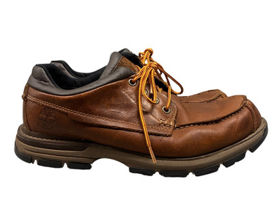 Timberland Authentic 3-Eye Lug Handsewn Boat Shoes Men s Size 8.5M Brown