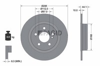 2X Pagid Bremsscheibe Voll Ø295Mm FüR Mercedes-Benz B-Klasse W246 W242