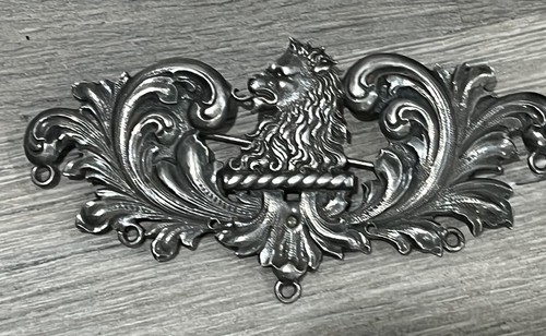 Antique Sterling Silver Brooch Pin #2545 Possible Shiebler Winged S Art Nouveau