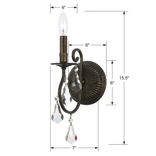 Crystorama Lighting - One Light Wall Mount - Wall Mount - Ashton - One Light - Picture 4 of 4