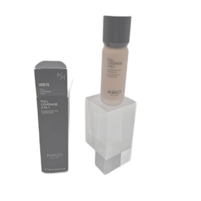 KIKO Milano Foundation Make up Gesicht Full Coverage 2 in 1 Concealer natürliche