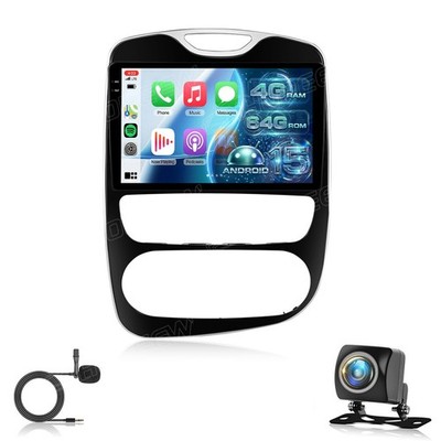 4+64GB Für Renault Clio 4 2012-2019 Android 15 Autoradio CarPlay GPS SAT NAV SWC