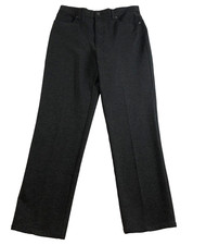 Gloria Vanderbilt Womens Amanda Ankle Pants Sz 10 Charcoal Black Straight Leg