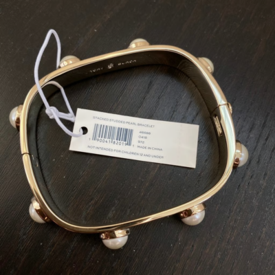 Tory Burch Stacked Studded Pearl Bracelet 46688 | eBay