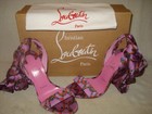 100%AUTH NEW WOMEN LOUBOUTIN SANDALE PINK DU DESERT 100 SILK HEEL/SANDALS US 9.5 — photo 7