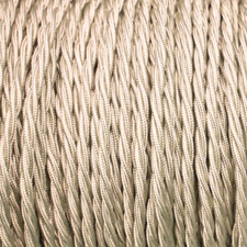 2/3 Core Twisted Braided Fabric Cables Vintage Style Coloured Wire Lamp Flexible