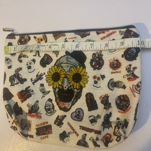 ART The Clown Terrifier Large Makeup/Travel/Utility/Stash Bag Zipper Horror Case - Picture 16 of 17