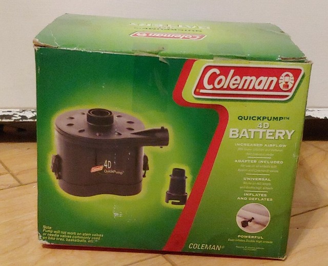 coleman quickpump 4d battery pump