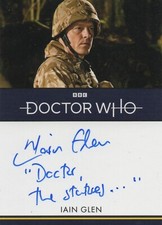 Doctor Who Series 5-7: Iain Glen 'Doctor the statues' Inscription Autograph Card