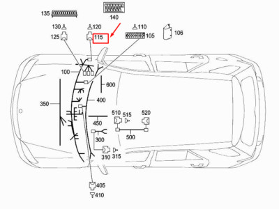 MERCEDES-BENZ ML W166 Cockpit Socket A1645400581