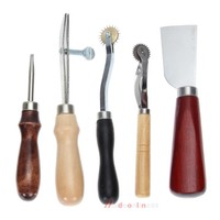 18 Set Leather Punch Tools Kit Stitching Carving Sewing Saddle Groover on sale 18 Set Leather Punch Tools Kit Stitching Carving Sewing Saddle Groover on sale
