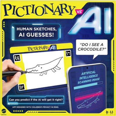 Pictionary vs Ai Family Board Drawing Game with Ai for to