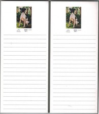 New Rat Terrier Dog Magnetic Refrigerator List Pad Set of 2 Pads Ruth Maystead