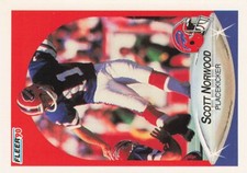Scott Norwood Football Card NFL 1990 FLEER #114