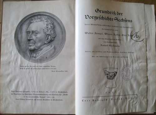 Grundriss der Vorgeschcihte Sachsens Rudolf Grabmann 2. Auflage Sachsen.. - Picture 2 of 2