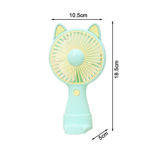 Cartone Animato Carino Pet Portatile Piccolo Ventilatore Ricarica USB Mini Ventilatore Portatile Casa S0C5 - Foto 2 di 21