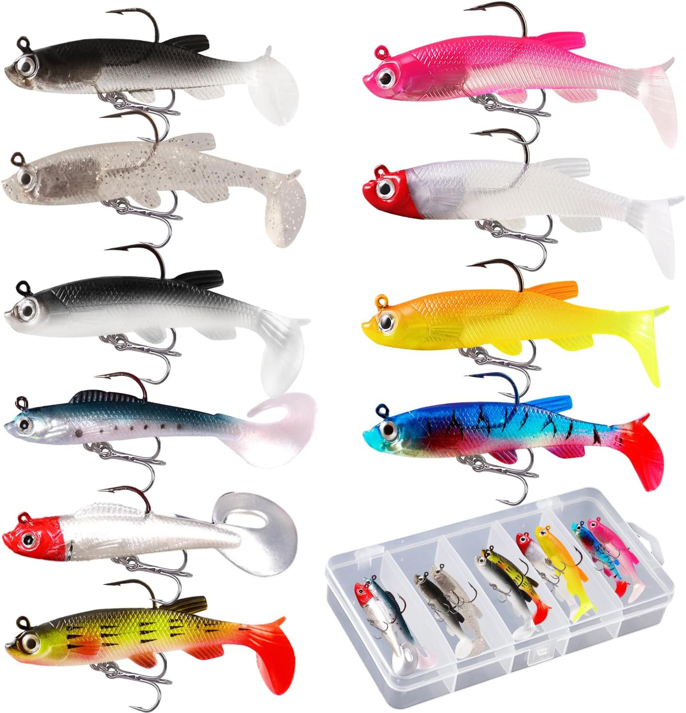Leurre Souple Carnassier Anti Bredouille pour Pêche Difficile Brochet
