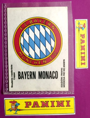 BAYER MONACO TRANSFERABLE SHIELD ED.PANINI 1968/69-NEW-NEWSSTAND-FROM SET-R@RO