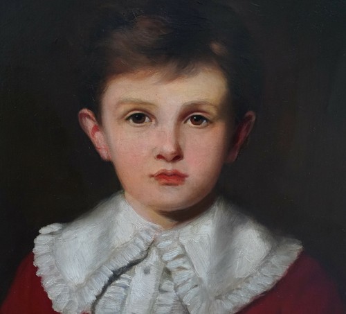 GILBERT BALDRY BRITISH VICTORIAN ART PORTRAIT OIL PAINTING YOUNG BOY (1876-1928) - Picture 5 of 10
