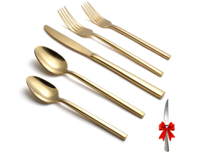 Silverware Set for 4, 20 Pieces Forged Stainless Steel Flatware Set Cutlery Set