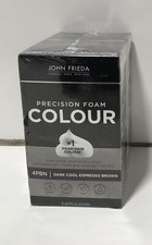 John Frieda Precision Foam Perm Colour, 4PBN Dark Cool Espresso Brown Lot of 2