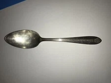 “VINTAGE COLLECTIBLE 6" SILVER PLATE TEASPOON - NATIONAL DOUBLE TESTED