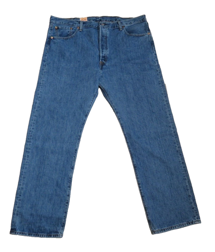 LEVI'S 501 Original Fit Straight Leg Jeans 42 x 32 Button Fly Medium Wash #0193 - Picture 5 of 5