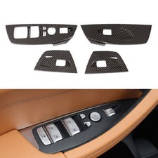 Cubierta de moldura de interruptor de ventana de puerta interior ABS para BMW X3 X4 G01 G02 2018-2023 4 piezas