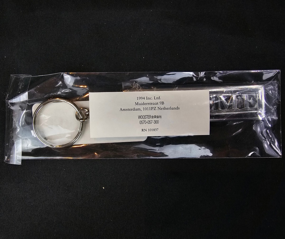Supreme Slide Keychain Silver FW22 Removable Letters BRAND