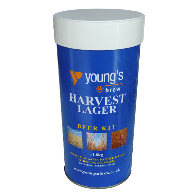 Youngs Harvest Lager - Home Brew Beer Ingredient Kit - 40 Pint - 1.8kg