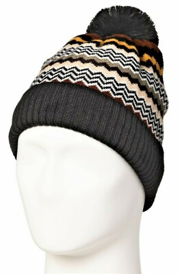 MISSONI x Target 'Zig Zag' Men's Wool Blend Winter Hat / Beanie